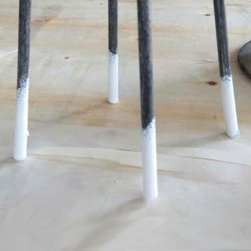 Four Point Wire Bar Chairs Plastic Coated Leg Tips. Australia.