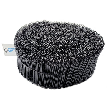 Black steel loop ties (also known as bag ties and rod ties), qty: 2,000. Australian made.