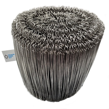 Stainless steel loop ties (also known as bag ties and rod ties), qty: 2,000. Australian made.